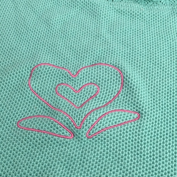 American Girl bitty baby mint green knit blanket - Picture 2 of 5